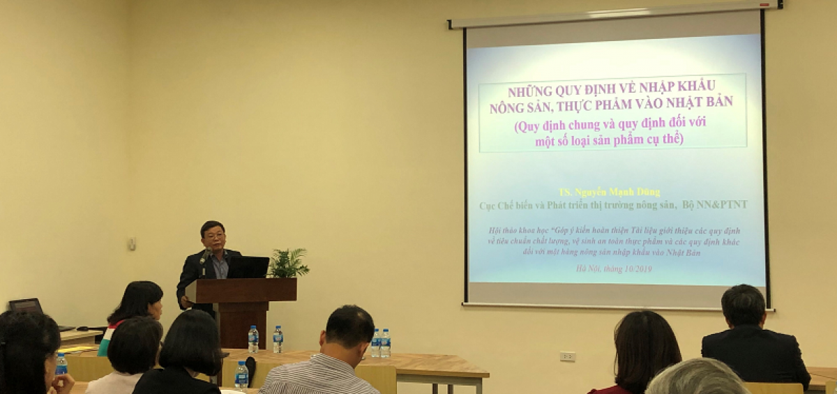 Mr. Nguyen Manh Dung, Agro Processing And Market Development Agency (ministry Of Agriculture And Rural Development) Delivered Speech At The Workshop